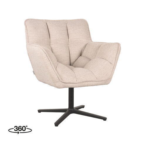 Fauteuil Alexa Naturel Boucle