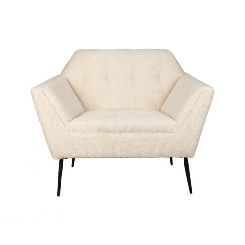 Fauteuil Kate Bouclé Beige 94cm