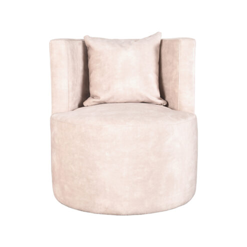 Fauteuil Nora Naturel Velours