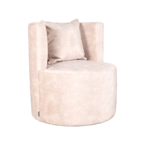 Fauteuil Nora Naturel Velours