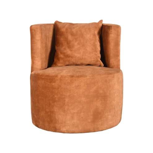 Fauteuil Nora Oker Velours