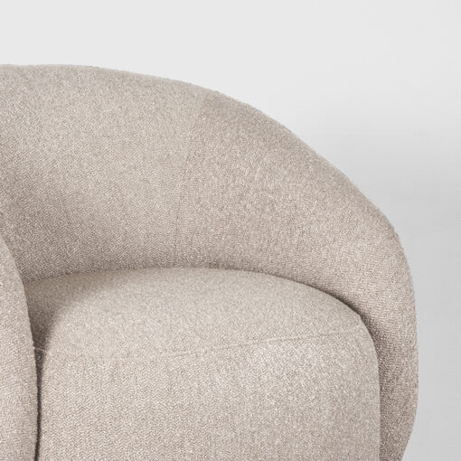 Fauteuil Ruby Beige Chicue Boucle