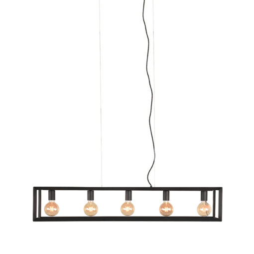 Hanglamp 5-lichts Tito Zwart Metaal