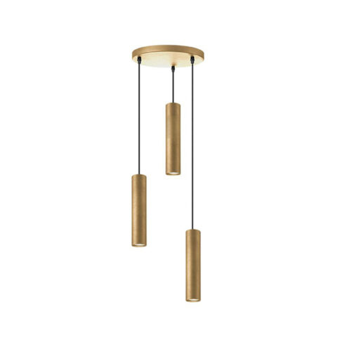 Hanglamp Emery Antiek goud Metaal 3-lichts