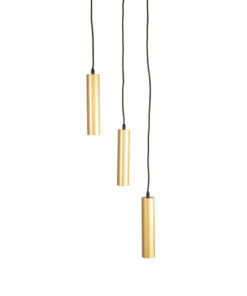 Hanglamp Emery Antiek goud Metaal 3-lichts