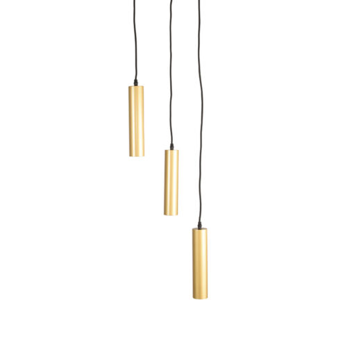 Hanglamp Emery Antiek goud Metaal 3-lichts