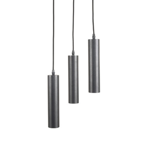 Hanglamp Emery Zwart Metaal 3-lichts