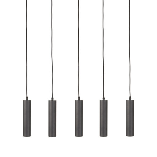 Hanglamp Emery Zwart Metaal 5-lichts