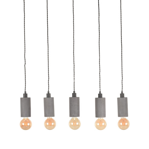 Hanglamp Frankie Concrete Beton 5-lichts