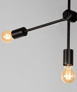 Hanglamp Grace 5-Lichts Zwart Metaal