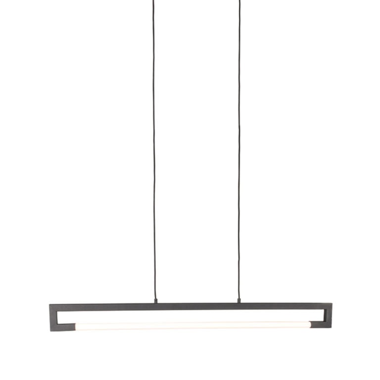 Hanglamp Kris 1-Lichts Zwart Metaal