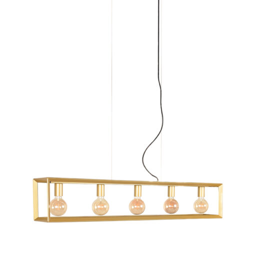 Hanglamp Tito Antiek goud Metaal 5-lichts