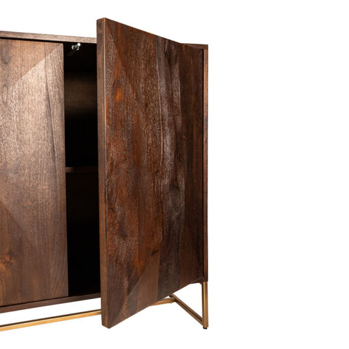 Nolana 4-deurs dressoir bruin 180 cm