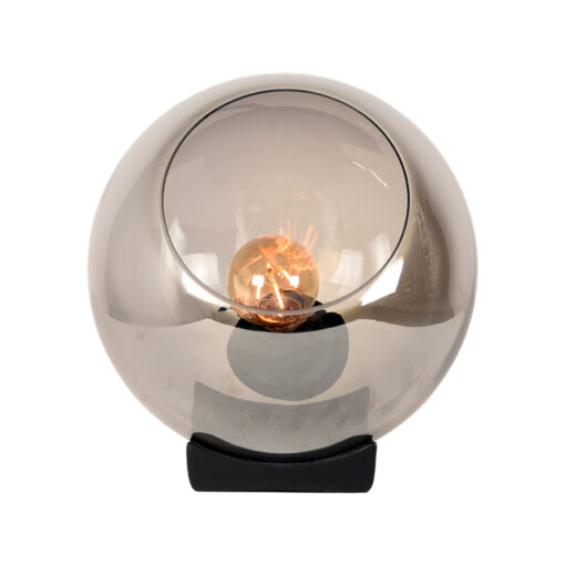 Tafellamp Firo 1-Lichts Smoke Glas
