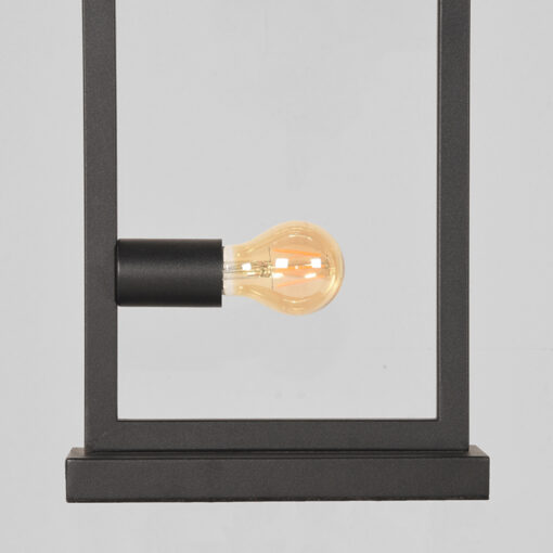 Tafellamp Rue 2-Lichts Zwart Metaal
