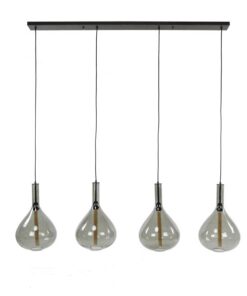 Victoria 4-lichts glazen hanglamp