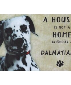 A home Dalmatian - metalen bord