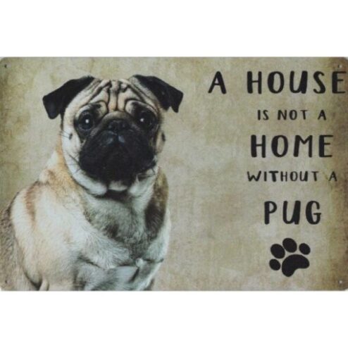 A home PUG - metalen bord