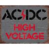 AC/DC High Voltage - metalen bord