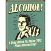 Alcohol - metalen bord