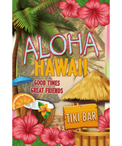 Aloha Hawai Tiki Bar - metalen bord