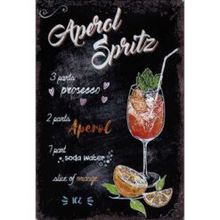 Aperol Spritz - metalen bord