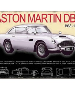 Aston Martin DB5 - metalen bord