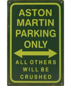 Aston Martin Parking only - metalen bord