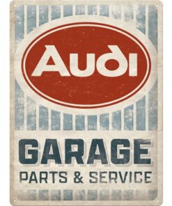 Audi Garage - metalen bord