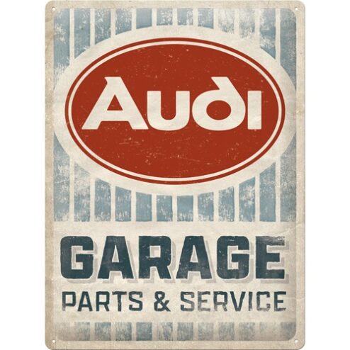 Audi Garage - metalen bord