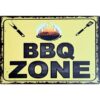 BBQ Barbeque Zone H - metalen bord