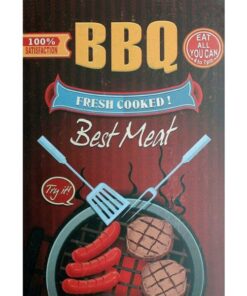 BBQ Best Meat - metalen bord