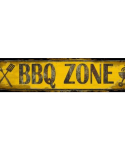 BBQ Zone - metalen bord