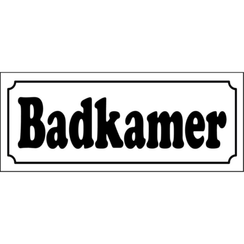 Badkamer - metalen bord