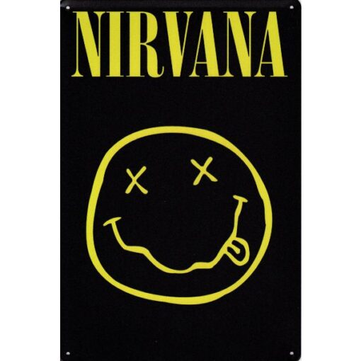 Band Nirvana - metalen bord