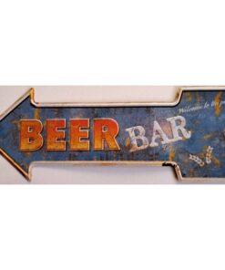 Beer Bar - metalen bord