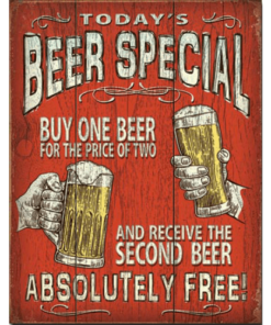 Beer Special - metalen bord