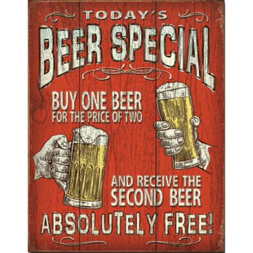 Beer Special - metalen bord