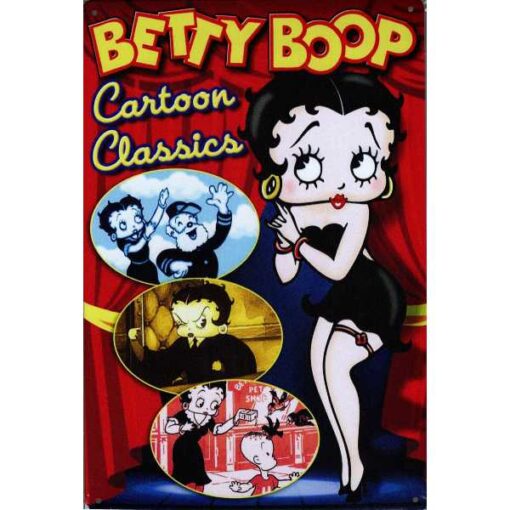 Betty Boop - metalen bord