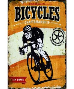 Bicycles - metalen bord