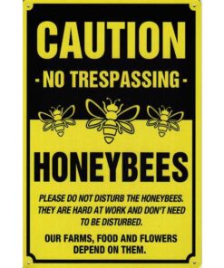 Bijen Honey Bees - metalen bord