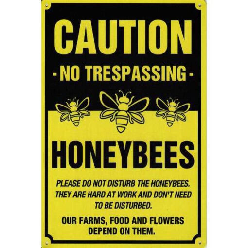 Bijen Honey Bees - metalen bord