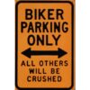 Biker Parking Only - metalen bord