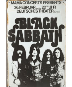 Black Sabbath - metalen bord
