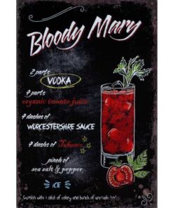 Bloody Mary - metalen bord