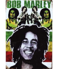 Bob Marley Colour - metalen bord