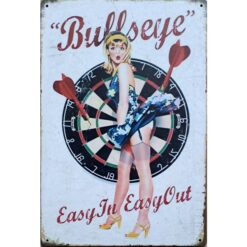 Bulls Eye - metalen bord