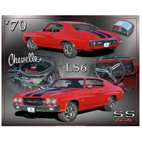 CHEVROLET CHEVELLE SS 1970 - metalen bord