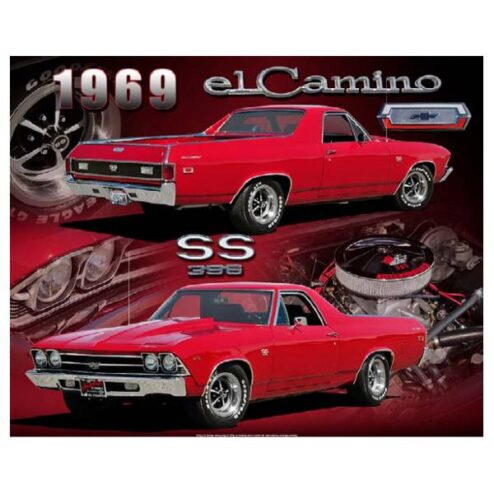 CHEVROLET EL CAMINO SS 396 1969 - metalen bord