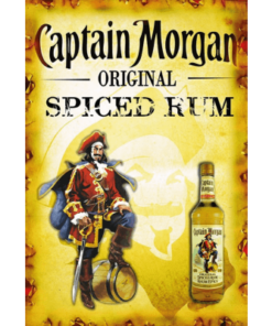 Captain Morgan Spiced Rum - metalen bord